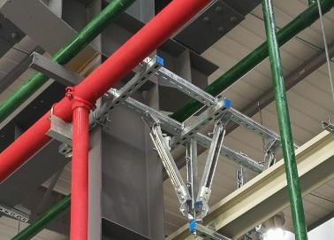 龙湖该抗震支架的整体式支吊架结构协调性好